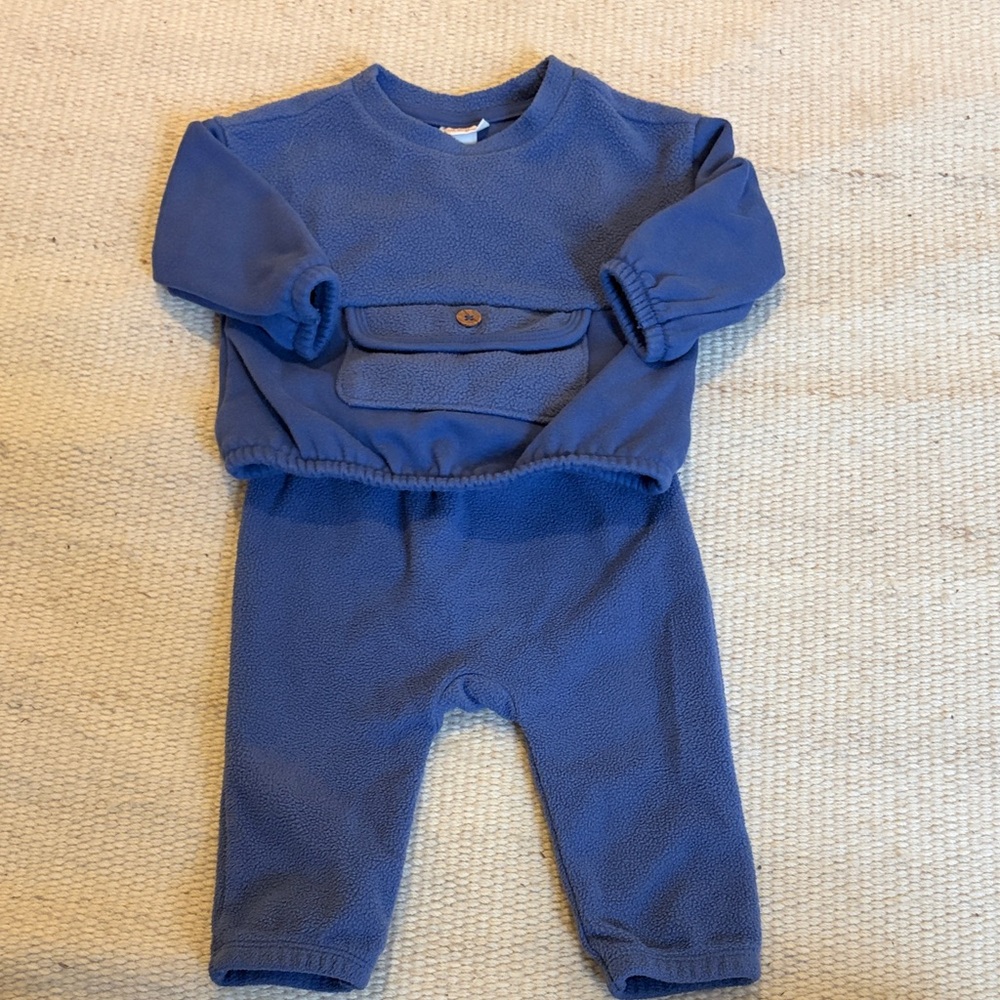 Cozy Blue Baby Outfit